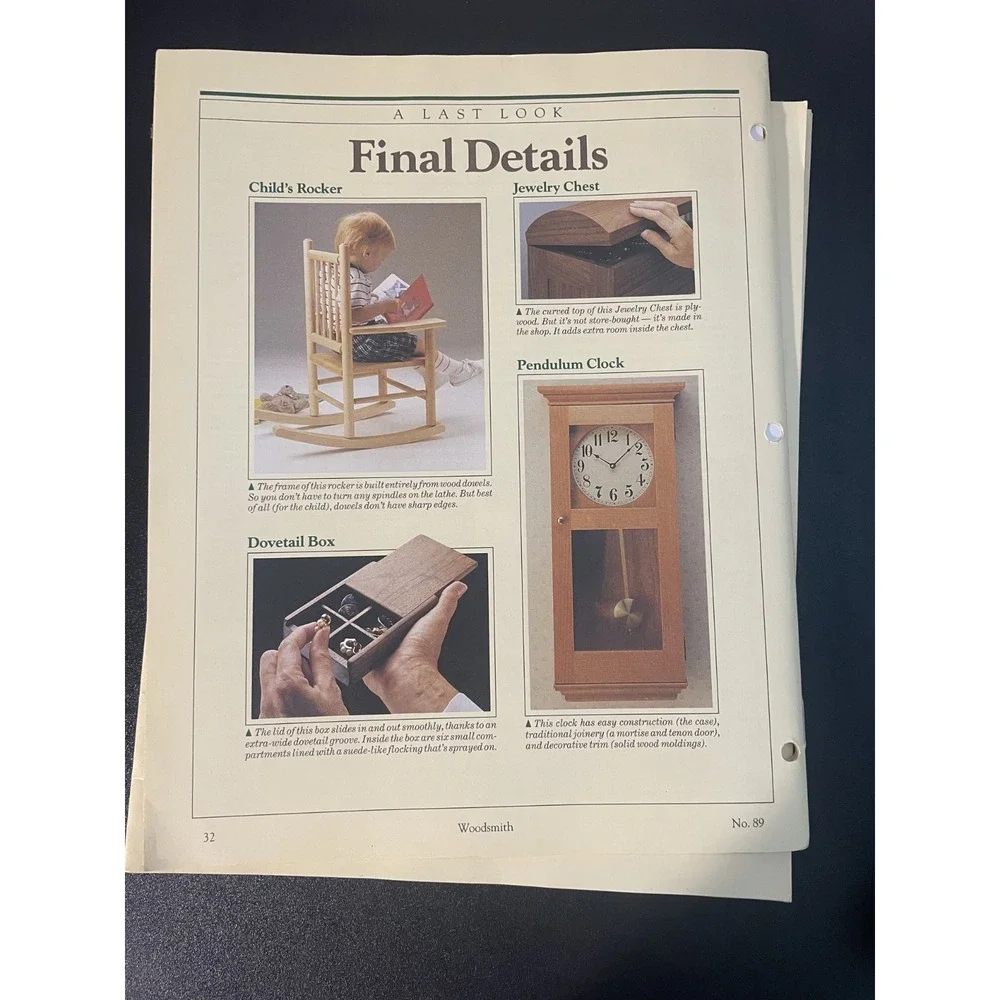 Woodsmith Woodworking Notes from the Shop Variety Lot (1993-1995)